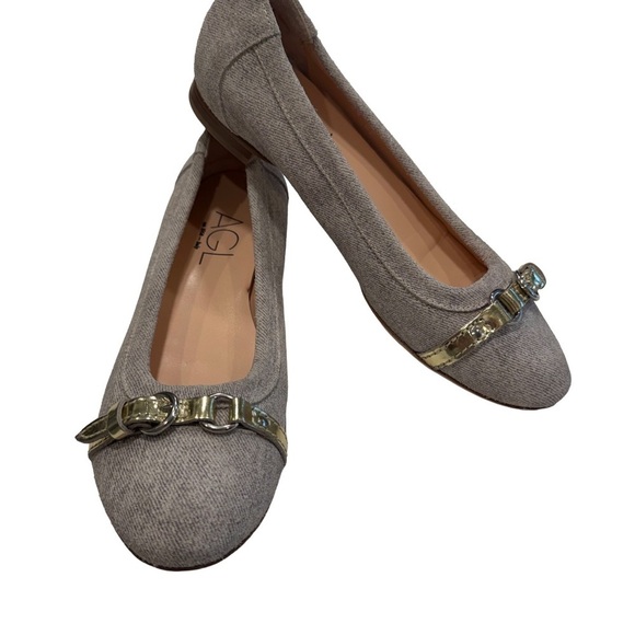 Attilio Giusti Leombruni Shoes - AGL Attilio Giusti Leombruni Monika Cap Toe Ballet Flats Shoes Sz US7 EU 37